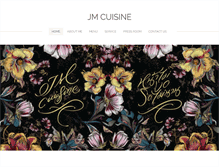 Tablet Screenshot of jm-cuisine.com